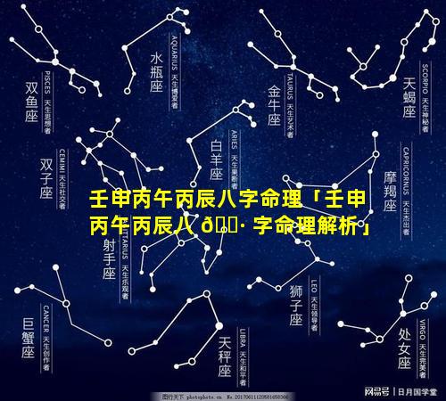 壬申丙午丙辰八字命理「壬申丙午丙辰八 🌷 字命理解析」